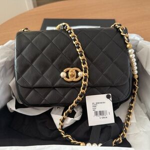 Chanel Small Flap Bag with Pearls